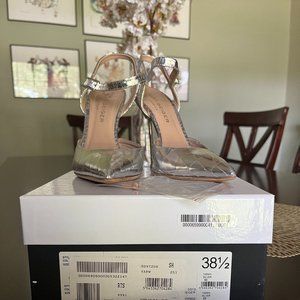 Kurt Geiger Yasmin Silver Stilettos- High heels